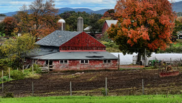 Aerial view of Ellington, Connecticut